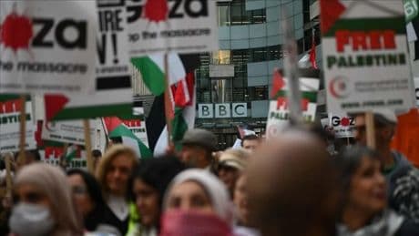 BBC'ye Gazze protestosu: "Soykırımın suç ortağı"