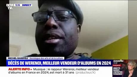 Décès de Werenoi: "Il représentait la voix de ceux à qui on ne donne pas forcément toujours la parole", réagit Michel Bampély, sociologue des arts et de la culture