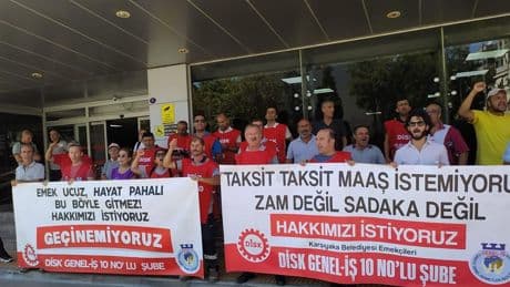 Karşıyaka Belediyesi emekçileri mücadeleye devam ediyor