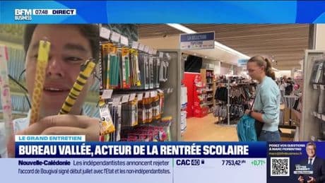 Rentrée scolaire: "On a une fréquentation très forte au mois de juillet, +20%", assure Adrien Peyroles, directeur général de Bureau Vallée