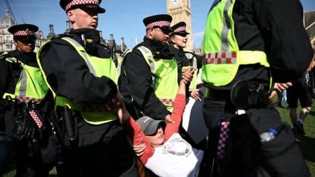 Propalästina-Aktivisten: Mehr als 470 Demonstranten in London festgenommen