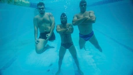 Ukrainian veterans' inspiring Bosphorus swim on Independence Day, in photos
