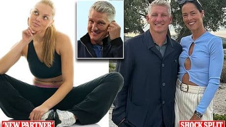 Bastian Schweinsteiger kisses 'married' blonde woman on Mallorca beach trip - just weeks after high-profile relationship with former tennis world No 1 Ana Ivanovic ended