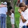 Emotional moment Tommy Fleetwood is consoled by his wife after shocking final round implosion lost him $3.6m