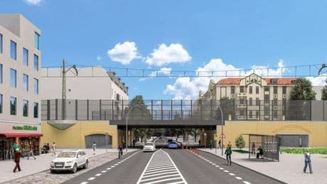 An diesem Bahnhof erleben Fußgänger eine Tunnel-Überraschung