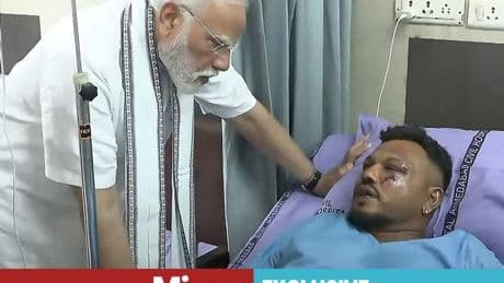 Air India plane crash survivor 'keen to talk' in hospital bed after meeting PM