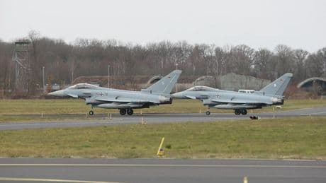 Alemania despliega cinco cazas Eurofighter en Polonia para vigilar el espacio aéreo de la OTAN cerca de Ucrania