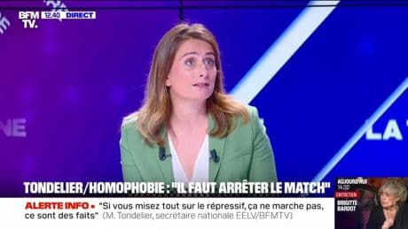 Homophobie/Jordan Bardella: "Qu'il balaye devant sa porte", réagit Marine Tondelier