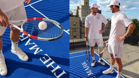 New York : l’hôtel The Mark installe un court de tennis sur son rooftop pour l’US Open
