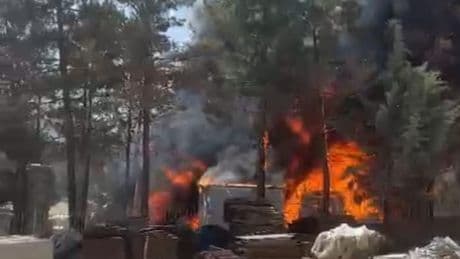 Malatya'da şantiyede korkutan yangın
