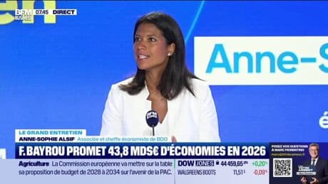 F. Bayrou promet 43,8 milliards d'économies en 2026