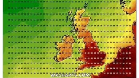 UK weather: Heatwave returns as new weather maps show four-day 35C scorcher