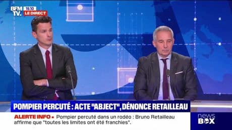 Pompier percuté dans un rodéo : Retailleau réagit - 10/05