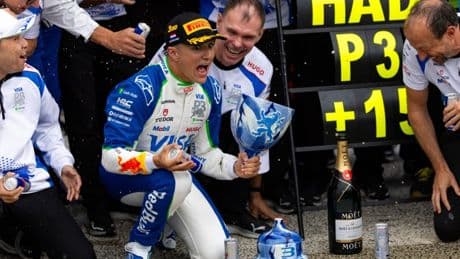 F1 star accidentally breaks his first trophy after Dutch Grand Prix