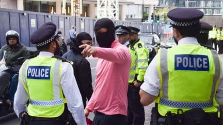 Canary Wharf protest: Full list of arrests as police officer punched in anti-asylum demo