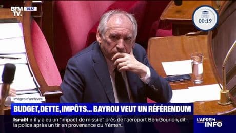 Référundum sur le budget: "Laisser les français trancher" défend François Bayrou, Premier ministre