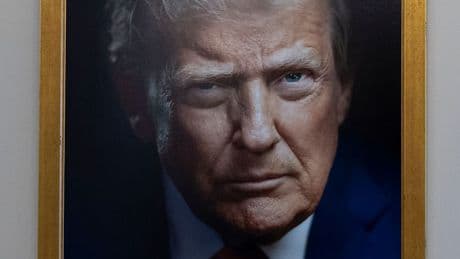 Neues Trump-Porträt: Finster mit Goldrahmen