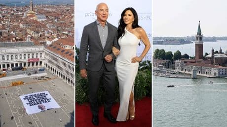 Jeff Bezos e Lauren Sanchez, tutto pronto per il matrimonio: gli invitati arrivati in jet privati e super yacht, lo schiuma party e la festa in pigiama