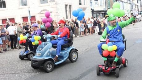 Party time in Kirkcudbright as massive crowds turn out for grand parade
