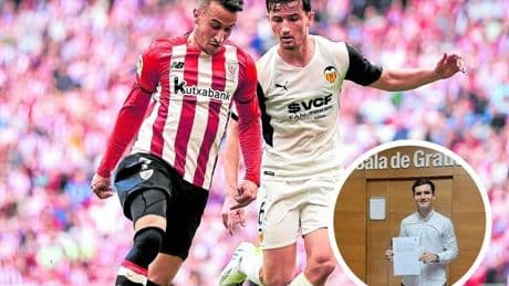 Hugo Guillamón, el futbolista que interesó al Athletic y que ha terminado Ingeniería Biomédica con matrícula de honor