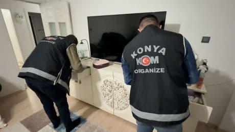 Konya’da organize suç örgütüne operasyon: 9 tutuklama