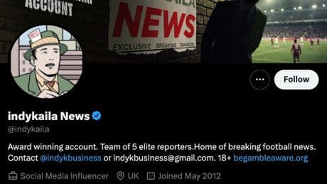 Who is Indy Kaila? Mystery behind standout transfer window social media account