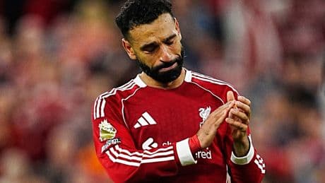 Mohamed Salah in tears as Liverpool fans sing Diogo Jota’s name at Anfield