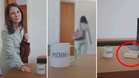 Baerbock stellt Wadephul Tasse auf Tisch - viel interessanter ist, was danebenliegt