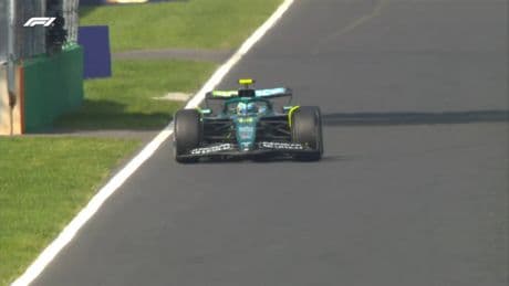 Así fue el abandono de Fernando Alonso en Monza: se le rompe la suspensión del Aston Martin