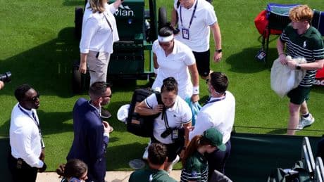 Tearful Ons Jabeur retires from Wimbledon match due to breathing difficulties
