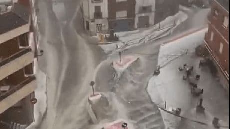Shock vids show hols hotspot Valencia SWAMPED with freak rain & hail as ‘cyclonic supercell’ storm pummels Spain