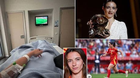 Spanish Ballon d'Or winner Aitana Bonmati's Euro 2025 in doubt as she is admitted to hospital with 'scary' viral meningitis days before tournament kicks off