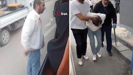 Yol verme kavgasında döner bıçağı çıkarttı: 9 adet suç kaydı tespit edildi... Suç aletiyle yakalandı