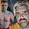 Britain's most tattooed man who spent £40,000 on inking himself reveals what he looked like before