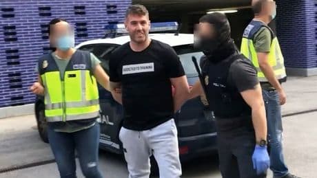 Notorious gangster 'tired of criminal life' does strange dance as he's arrested
