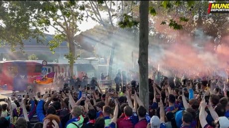 Los aledaños del Olímpic ya vibran con la Champions: fiesta culé y tensión con hinchas del Inter