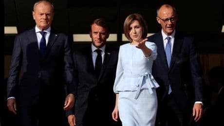 En Moldavie, Emmanuel Macron dénonce les « mensonges » et la « progapande » du Kremlin