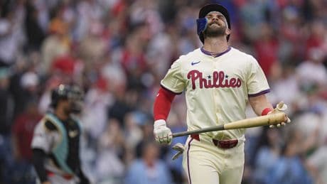 Bryce Harper’s frustrations at a ‘bigger level’ as Phillies slugger shows first signs of ending slump