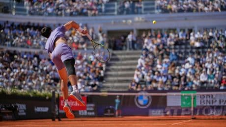 Alcaraz celebra los 100 partidos de Masters 1000 con la final de Roma