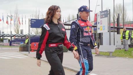 Ayuso y Carlos Sainz recorren el futuro circuito de F1 MadRing