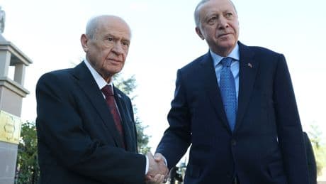 Erdoğan ile Bahçeli'nin sürpriz görüşmesi sona erdi