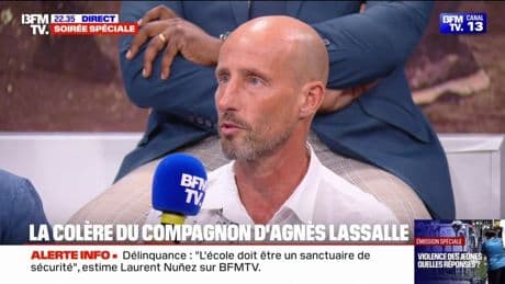 "Une rage d'impuissance": Stéphane Voirin, compagnon d'Agnès Lassalle, professeure d'espagnol, poignardée par un élève en 2023, témoigne sur BFMTV
