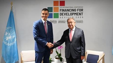 Sánchez llama a corregir el rumbo en la ayuda al desarrollo con la revisión de deuda y justicia fiscal