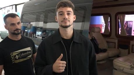 Ernest Muçi, Trabzon'a geldi