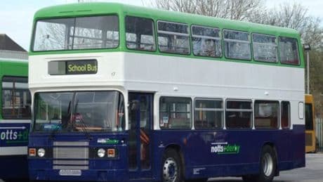 Horror as boy plunges from top of double-decker bus on way home from school after falling out of WINDOW onto main road