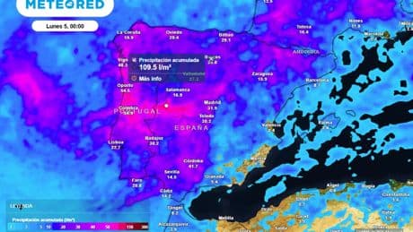 Un frente atlántico barrerá España con fuertes lluvias este lunes: estas son las comunidades en alerta