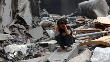 I saw a child in Gaza digging through rubble – the reason broke my heart