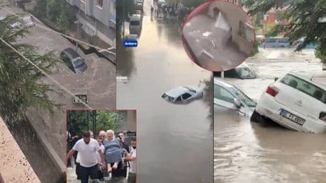 SON DAKİKA… Ankara’da Mansur Yavaş belediyeciliği sınıfta kaldı! Keçiören’i sel vurdu: Araçlar suya kapıldı, bir evin duvarı yıkıldı!