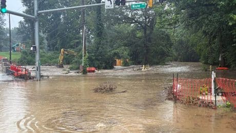 Heavy Rains in Washington Area Flood Roads and Prompt Water Rescues