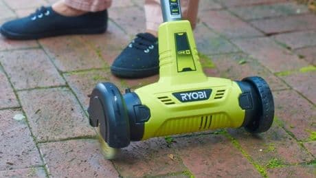 Ryobi's cordless patio cleaner 'makes light work' of weeds and moss 'in seconds'